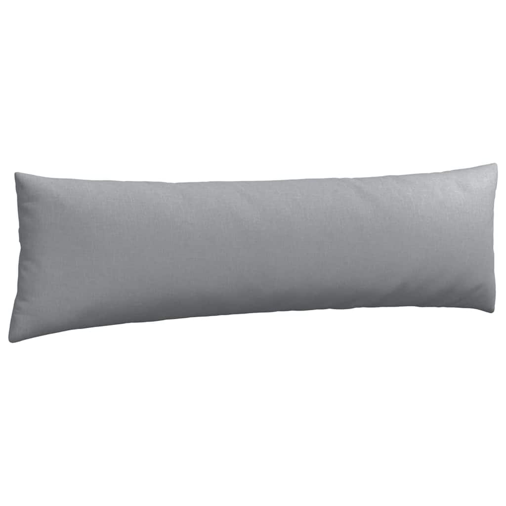 Sofa Pillows 2 pcs Light Grey 145 x 40 cm Fabric